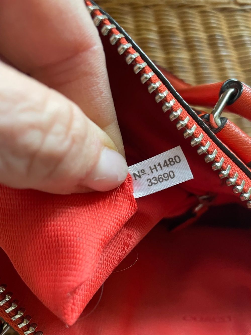 COACH RHYDER 24 IN VERMILLION LEATHER-PERFECT COLOR FOR SPRING/SUMMER. - Picture 14 of 16